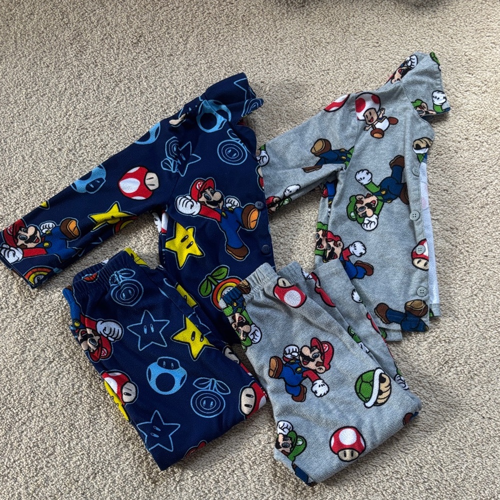 Super Mario Themed Pajama Set